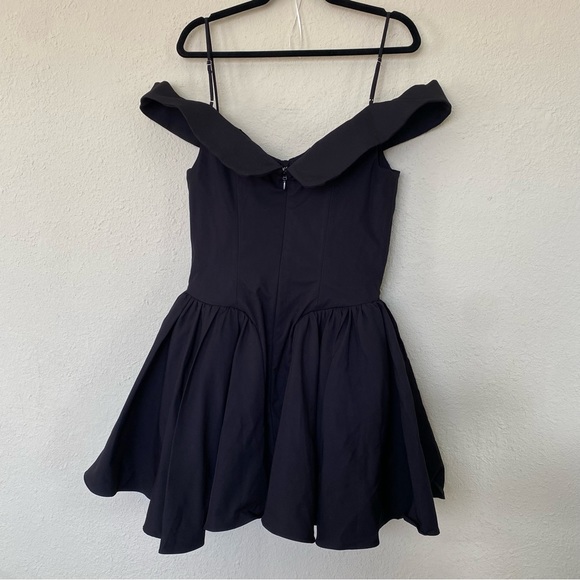 House of CB ‘Elida’ black off shoulder mini dress NWOT size L Tall - Picture 5 of 16